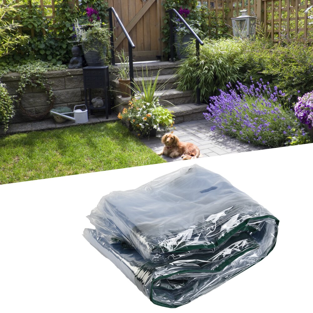 온실 커버 온실 정원 심기 온실 식물 커버, 식물 성장 하우스 커버, 브래킷 없는 PVC, 143x73x195cm